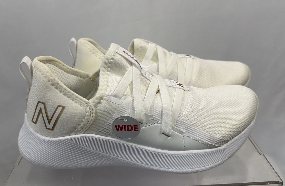 New Balance Womens Beaya Running Shoes Size 5.5 Wide White Sneakers New